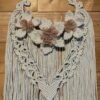 Macramé Crème Cœur et Fleur