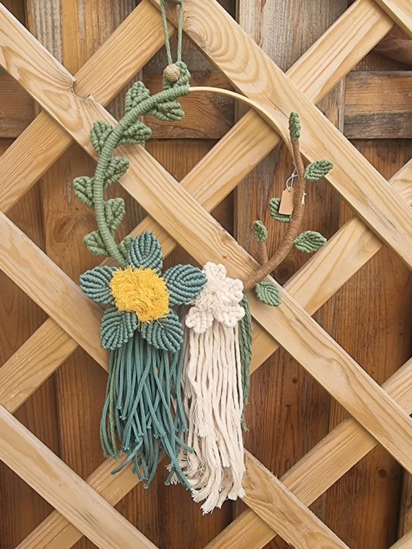 Suspension fleur petale vert et blanche 3 Suspension-fleur-petale-vert-et-blanche-3