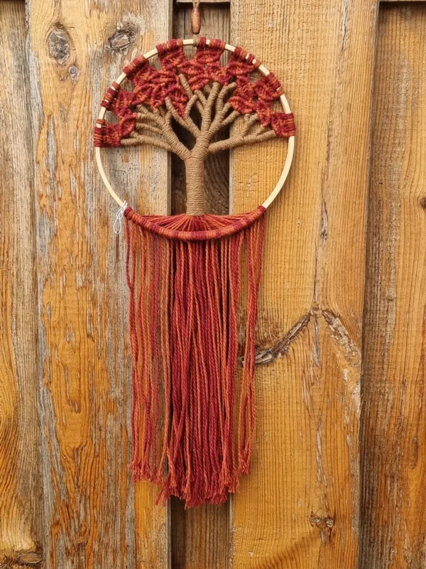 petite-suspension-arbre-de-vie-rouge-et-brun-2